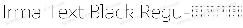 Irma Text Black Regu字体转换